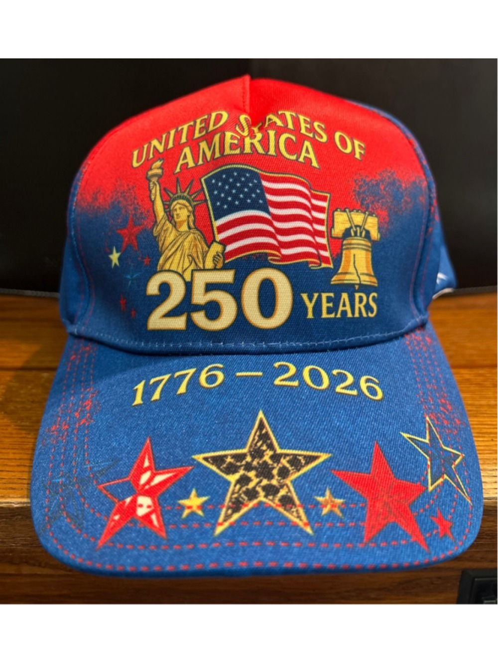Unisex Unbranded 250 Years 1776-2026 Patriotic Hat One Size Blue Red